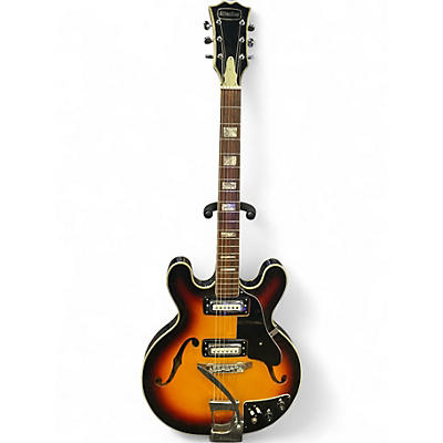 Used Atlas Sound STERLING AE252 3 Color Sunburst Hollow Body Electric Guitar