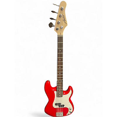 Used Austin 4s Bass Red Electric Bass Guitar