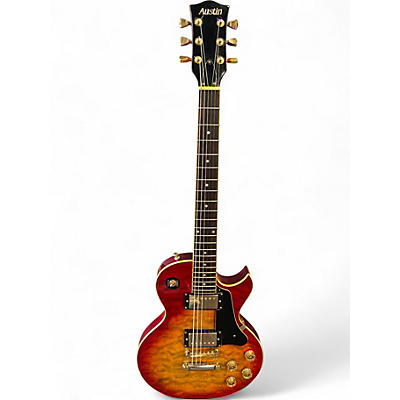 Used Austin 786Q 2 Color Sunburst Solid Body Electric Guitar