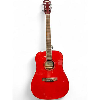 Used Austin AA25-D Wine Red Acoustic Guitar