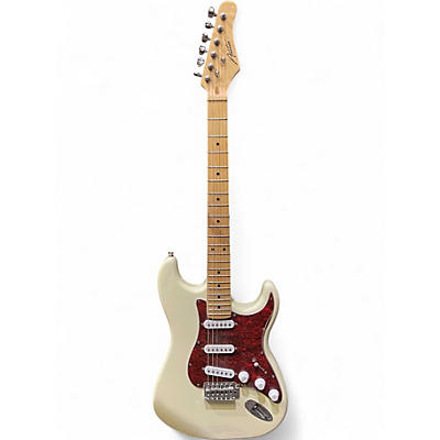 Used Austin AST100 White Solid Body Electric Guitar