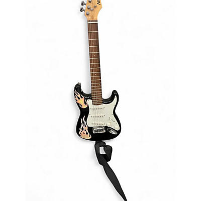 Used Austin AU720 Black Solid Body Electric Guitar