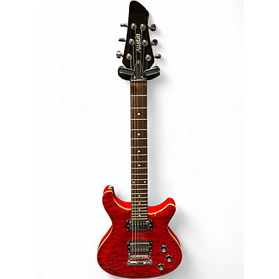 Used Austin AU792 Translucent Red Solid Body Electric Guitar