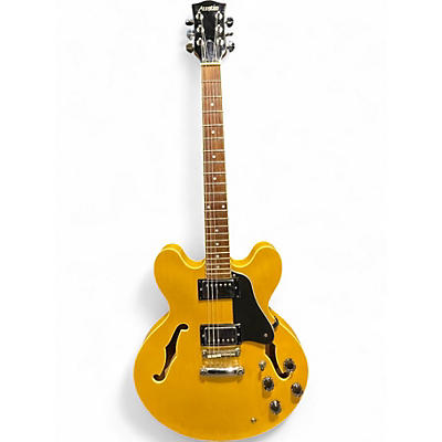 Used Austin AU796 Natural Hollow Body Electric Guitar