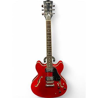 Used Austin AU796 Red Hollow Body Electric Guitar