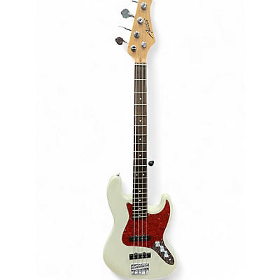 Used Austin J STYLE White Electric Bass Guitar