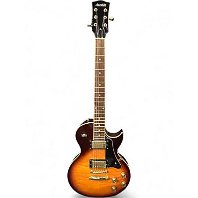 Used Austin LP Style Guitar 2 Tone Sunburst Solid Body Electric Guitar