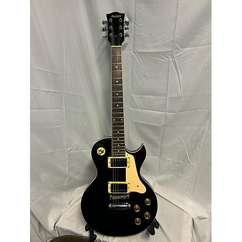 Austin Used Austin Les Paul Black Solid Body Electric Guitar Black