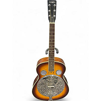 Used Austin Resonator Sunburst Resonator Guitar