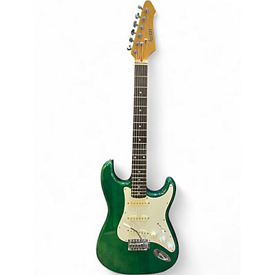 Used Austin S-Style Green Solid Body Electric Guitar