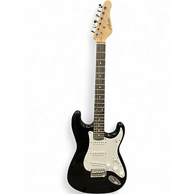Used Austin STRATOCASTER BLACK Solid Body Electric Guitar