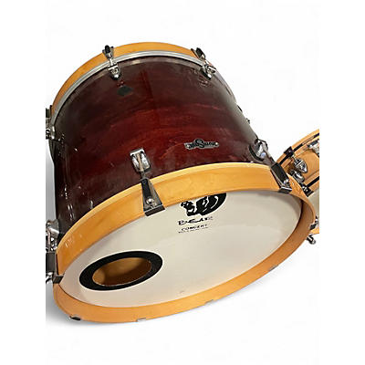 Used Ayotte 5 Piece shell pack Burgundy Drum Kit