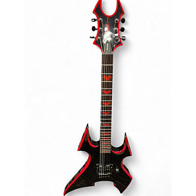 Used B.C. Rich ASOBO Avenge Son Of Beast Black with Red Solid Body Electric Guitar