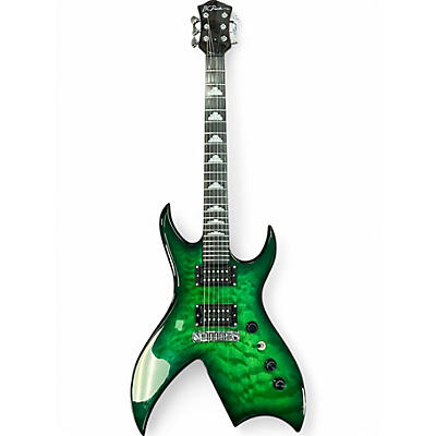 Used B.C. Rich B Legacy Trans Green Solid Body Electric Guitar