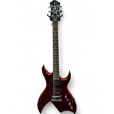 Used B.C. Rich BICH PLATINUM SERIES Chrome Red Solid Body Electric Guitar
