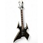 Used B.C. Rich Beast Black and Silver Solid Body Electric Guitar Black and Silver