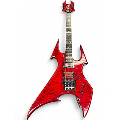 Used B.C. Rich Beast Maroon Solid Body Electric Guitar