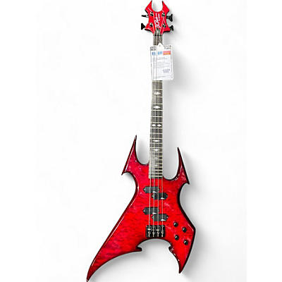 B.C. Rich Used B.C. Rich Beast bass Red Electric Bass Guitar