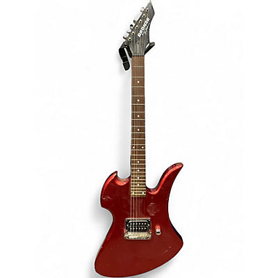 Used B.C. Rich Bronze Series Mockingbird Metallic Red Solid Body Electric Guitar