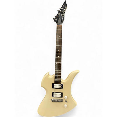 Used B.C. Rich Bronze Series Mockingbird White Solid Body Electric Guitar