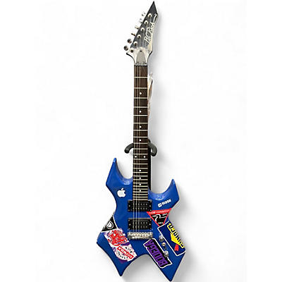 Used B.C. Rich Bronze Series Warlock BLUE Solid Body Electric Guitar
