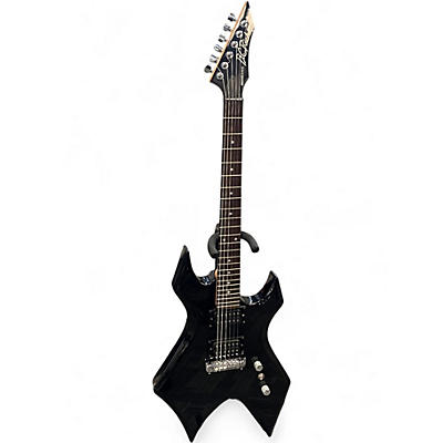 Used B.C. Rich Bronze Series Warlock Black Solid Body Electric Guitar