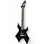 Used B.C. Rich Bronze Series Warlock Black Solid Body Electric Guitar Black