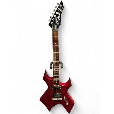 Used B.C. Rich Bronze Series Warlock Red Solid Body Electric Guitar