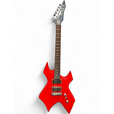 Used B.C. Rich Bronze Series Warlock Red Solid Body Electric Guitar