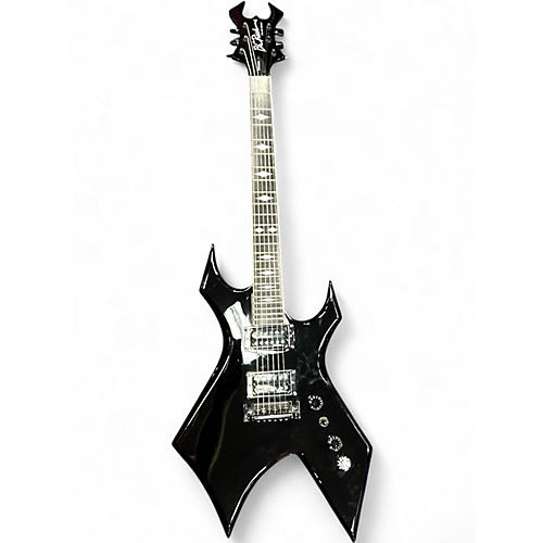 Used B.C. Rich DELUXE SERIES WARLOCK Black Solid Body Electric Guitar Black