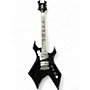 Used B.C. Rich DELUXE SERIES WARLOCK Black Solid Body Electric Guitar Black