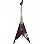 Used B.C. Rich Deluxe Jr V Active EMG Floyd Rose Red to Black Fade Solid Body Electric Guitar Red to Black Fade