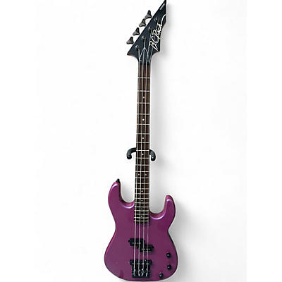 Used B.C. Rich Gunslinger Purple Electric Bass Guitar