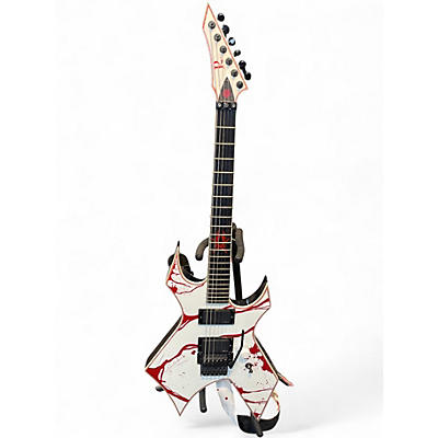 Used B.C. Rich JJSW Joey Jordison Signature Warlock blood splatter Solid Body Electric Guitar