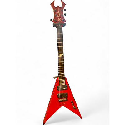 Used B.C. Rich JR V Red Solid Body Electric Guitar