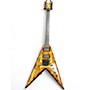 Used B.C. Rich KKV TRIBAL OVER FIRE FLAME Solid Body Electric Guitar FLAME