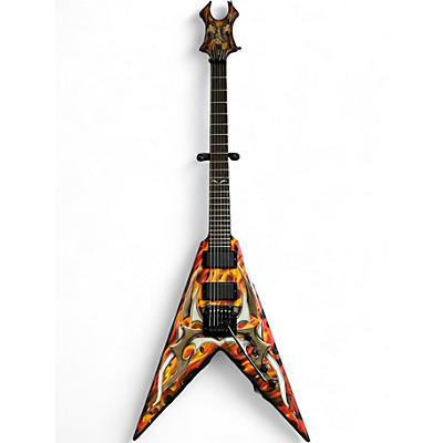 Used B.C. Rich KKV Tribal Fire Solid Body Electric Guitar