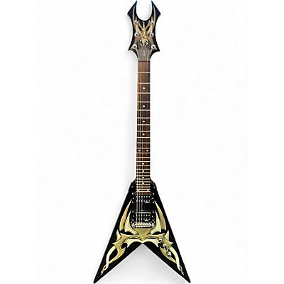 Used B.C. Rich KKVFG2 Kerry King V2 GRAPHIC BLACK Solid Body Electric Guitar