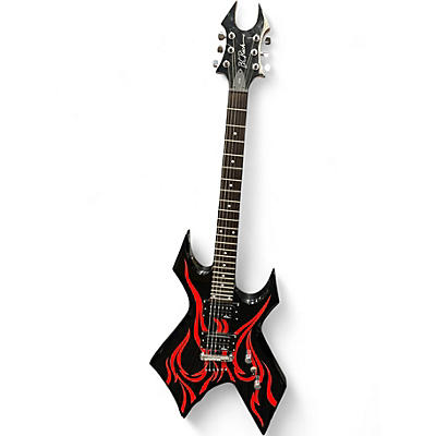 Used B.C. Rich KKW WARLOCK Black Solid Body Electric Guitar