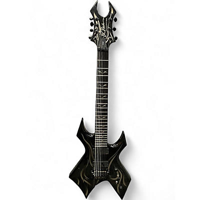 Used B.C. Rich KKW7 Kerry King Warlock 7 Black Solid Body Electric Guitar