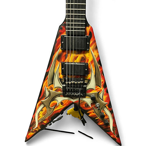Used B.C. Rich Kerry King Signature V with Kahler Tremolo FLAME Solid Body Electric Guitar FLAME
