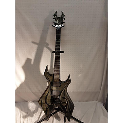 B.C. Rich Used B.C. Rich Kerry King Wartribe Warlock Trans Green Solid Body Electric Guitar