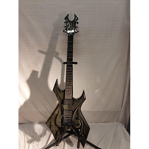 B.C. Rich Used B.C. Rich Kerry King Wartribe Warlock Trans Green Solid Body Electric Guitar Trans Green