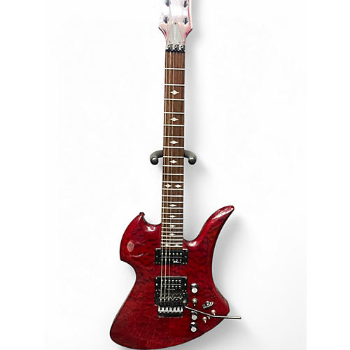 Used B.C. Rich MICKINGBIRD LEGACY ST FLOYD ROSE Trans Red Solid Body Electric Guitar Trans Red