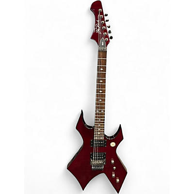 Used B.C. Rich MK7 WARLOCK Trans Crimson Red Solid Body Electric Guitar