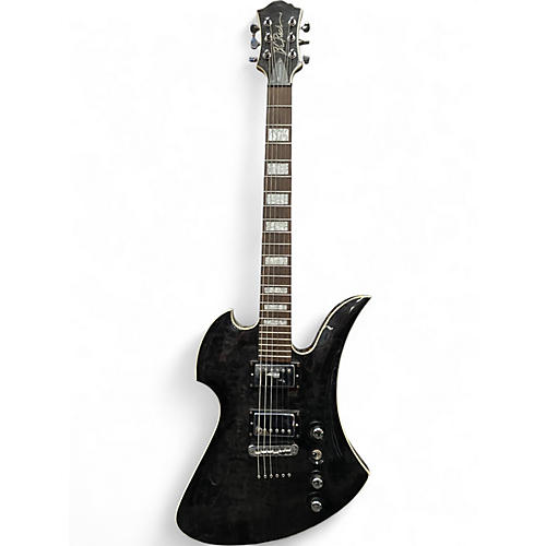 Used B.C. Rich Masterpiece Mockingbird Trans Black Solid Body Electric Guitar Trans Black