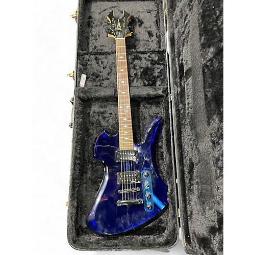 B.C. Rich Used B.C. Rich Mockingbird Acrylic Blue Solid Body Electric Guitar Blue