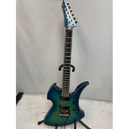 B.C. Rich Used B.C. Rich Mockingbird Exotic FR Blue Quilted Maple Solid Body Electric Guitar Blue Quilted Maple