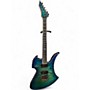 Used B.C. Rich Mockingbird Extreme Exotic with Evertune Blue Quilt Burst Solid Body Electric Guitar Blue Quilt Burst