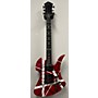 Used B.C. Rich Used B.C. Rich Mockingbird ST Red With Black And White Stripes Solid Body Electric Guitar Red with Black and White Stripes